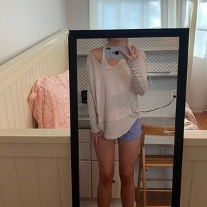 free people waffle knit top